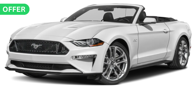 Mustang convertible 2023 - Cheap luxury car rental Abu Dhabi